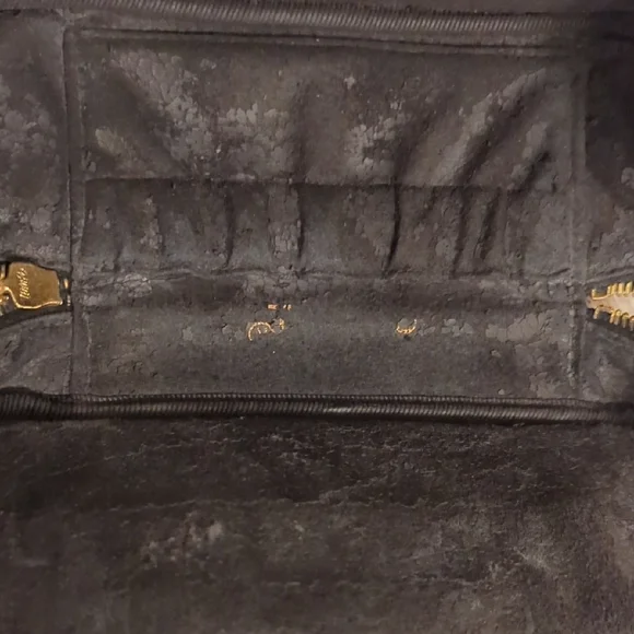 CHANEL Vintage Black Caviar Leather Vanity Pouch Top Handle - Picture 5 of 13